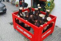 Déguisement caisse de bière