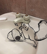 Détournement de lavabo en Scrat