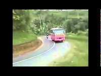 Overtaking on turn and frontal Impact motorcyclist