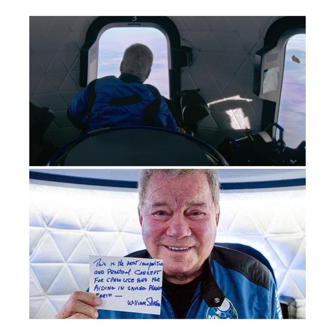 William Shatner l’acteur canadien de 90 ans était l’un des quatre passagers de la capsule restée quelques minutes à plus de 100 kilomètres d’altitude avant de revenir se poser, avec succès, dans le désert du Texas.

Pour la deuxième fois, une fusée de Blue Origin a réussi son vol dans l’espace avec des passagers à son bord, mercredi 13 octobre, à partir du Texas, aux Etats-Unis. L’expérience n’a duré que onze minutes. Le milliardaire américain Jeff Bezos, fondateur de Blue Origin, avait participé au premier vol, en juillet.
Symboliquement, l’acteur William Shatner, qui a incarné le fameux capitaine Kirk dans la série Star Trek, faisait cette fois-ci partie du voyage. A 90 ans, il est devenu la personne la plus âgée à atteindre l’espace et a commenté, à son retour, avoir vécu « l’expérience la plus intense » de sa vie.

Source : https://www.lemonde.fr/international/article/2021/10/13/second-vol-dans-l-espace-reussi-pour-la-fusee-de-blue-origin-le-premier-pour-william-shatner-capitaine-kirk-dans-star-trek_6098230_3210.html
