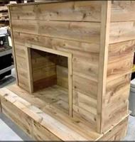 Peut être pas la meilleure idée de construire une cheminée en bois