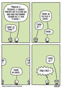 Un peu plus à gauche