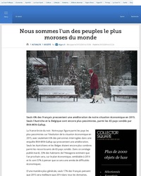 Nous sommes l'un des peuples le plus moroses du monde