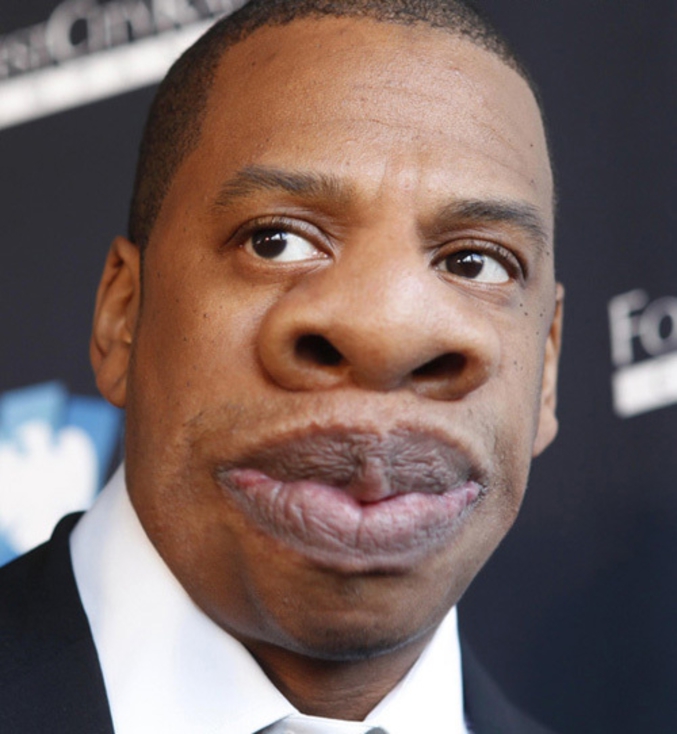 Jay-Z photoshoppé.