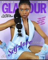 Couverture du magazine Glamour uk de janvier 2021