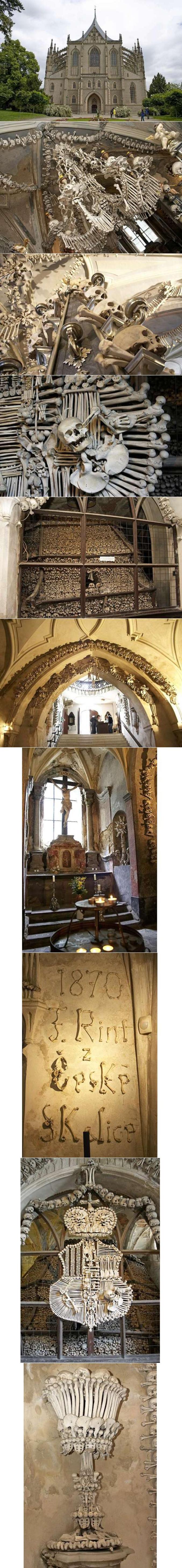 Une église en République tchèque à Kutna Hora qui est peu accueillante ...