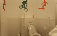 Pendant ce temps, dans les toilettes handicapées