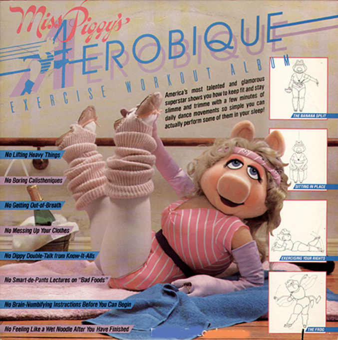 Miss Piggy vous donne des cours d'aérobique.