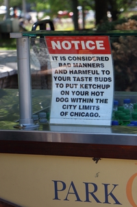 Hot dog à Chicago