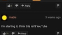 Je commence à penser que je ne suis pas sur Youtube