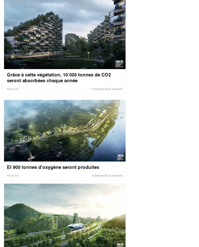 Bâtir une "forêt verticale" pour améliorer la qualité de l'air dans les villes : voilà le concept développé par l'architecte italien Stefano Boeri. Une ville futuriste dont les travaux ont commencé à Liuzhou (région autonome Zhuang du Guangxi), dans le sud de la Chine. Ce sera la première du genre à voir le jour. En attendant la fin des travaux, prévue pour 2018, voici à quoi devrait ressembler cette étonnante cité verte.