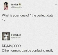 The perfect date