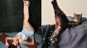 Les jambes en l'air