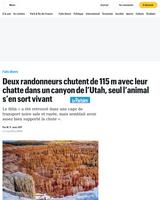 Il les pousse dans le canyon