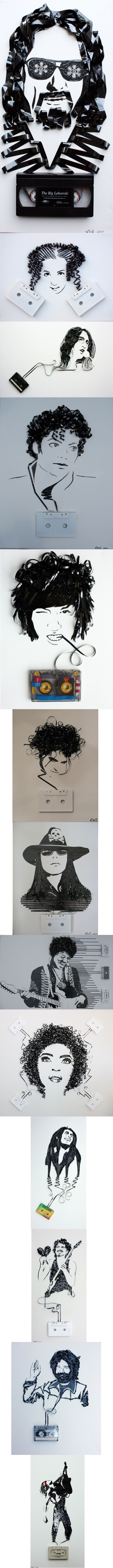 Des portraits d'artistes.