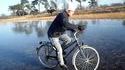 Vélo sur glace