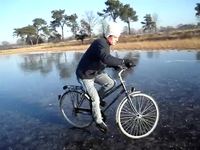 Vélo sur glace