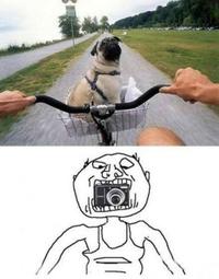 Prise de vue en vélo
