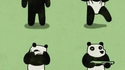 Robber-bear déguisé en panda