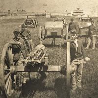 Mitrailleuse Gatling pendant la guerre de Sécession (ici, des nordistes)