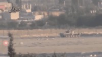 Un tank se prend un missile
