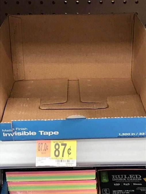 Scotch invisible.