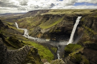 La cascade d'Háifoss, en Islande