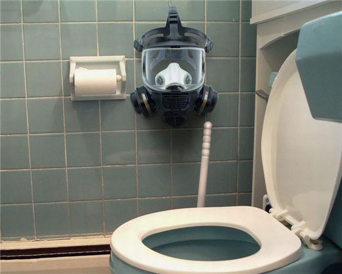Pour plus de sécurité aux toilettes.