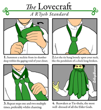 Faire un noeud de cravatte Cthulhu