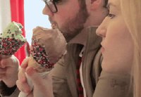 La glace au chocolat