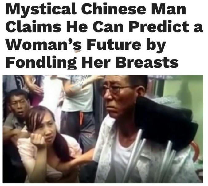 Un Chinois qui a le pouvoir de prédire l'avenir des femmes.