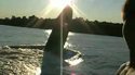 Wheelie en bateau