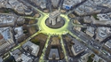 COP21 : la Place de l'Etoile (Paris) devient la 'Place du Soleil du Triomple'