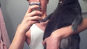 Selfie gros matou