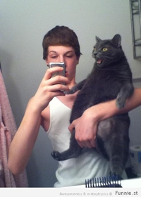 Selfie gros matou