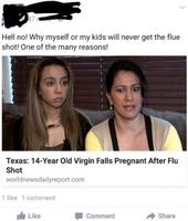 Plus fort que les histoires marseillaises : Une texane de 14 ans tombe enceinte après un vaccin antigrippe