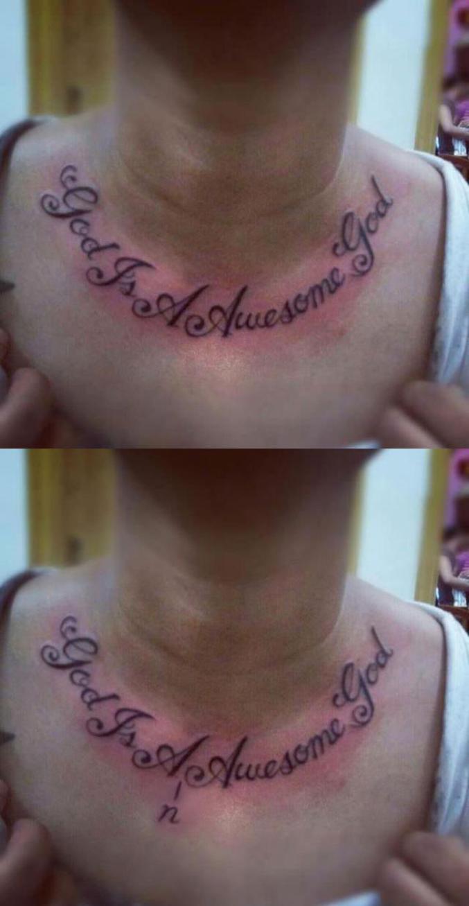 Bravo le tatoueur.