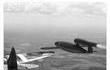 Chasseur anglais déviant la trajectoire d'un V1