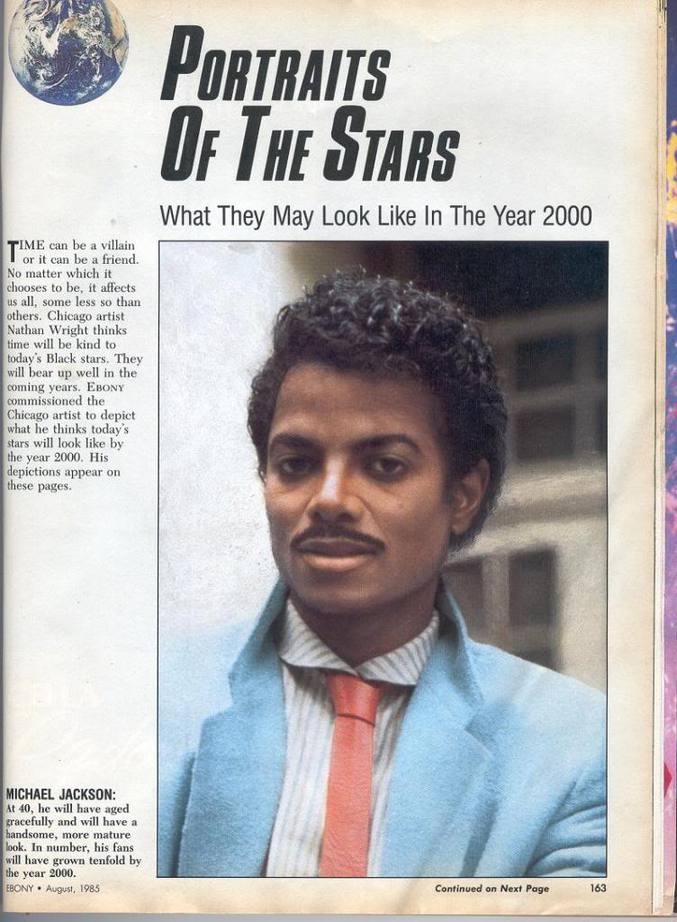 Voilà comment le magazine Ebony imaginait en 1985 Michael Jackson en l'an 2000