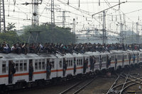Train de banlieue en Indonésie
