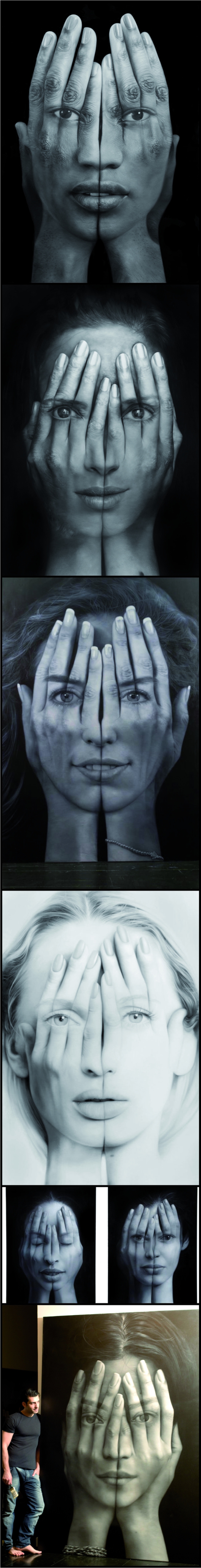 Une partie de la série de peinture Millenium du peintre arménien Tigran Tsitoghdzyan