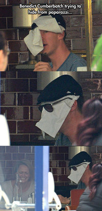 Benedict Cumberbatch veut se cacher des paparrazi