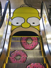 Un escalator de Donuts