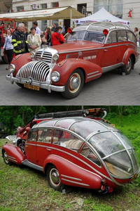 Une voiture de pompier