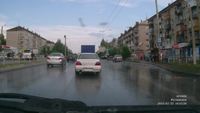 Rouler dans un nid de poule