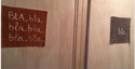 Portes des toilettes