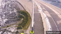 A vélo sur une rambarde