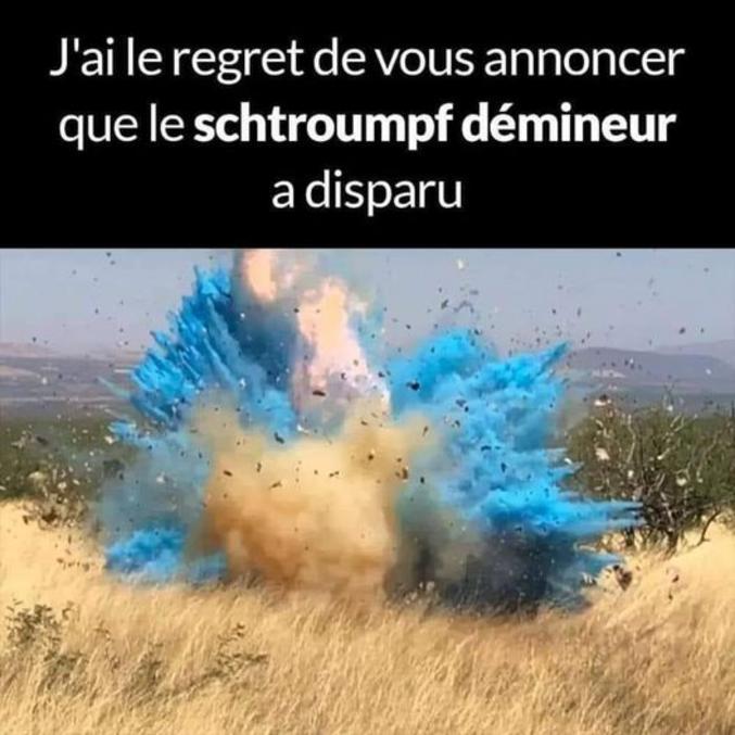 DISCLAIMER : Je précise que c'est mal de faire exploser des schtroumpfs et que ceci n'est pas un appel à la haine en raison de sa couleur bleu,  .. merci de respecter la famille et de ne pas polémiquer sur ce point.
