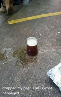 Bière à terre