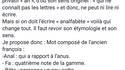 Le sens des mots